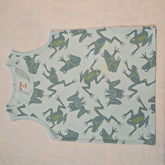 Cat & Jack Other - Cat & Jack Boys Green And Blue Frog Tank Top Size M 8